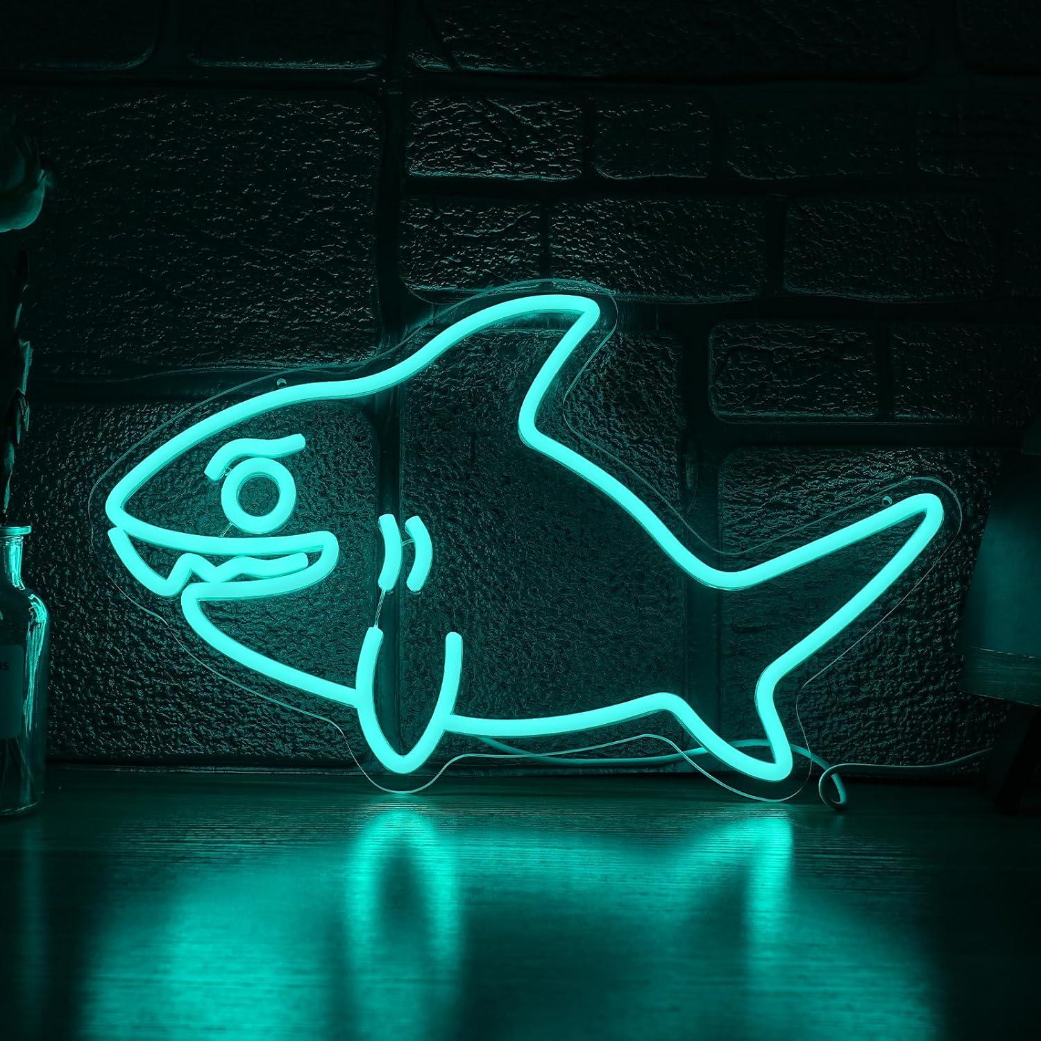 Marine Zoo - Luminária de Neon Tubarão USB com