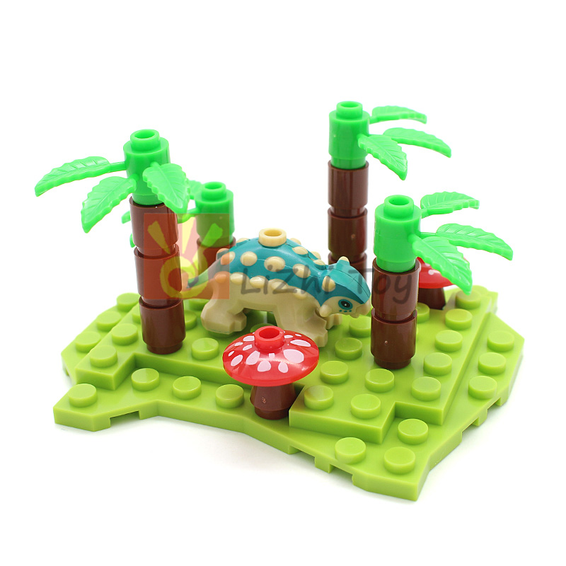 Marine Zoo - Moc 67443pb02 dinossauro bebê ankylosaurus blocos