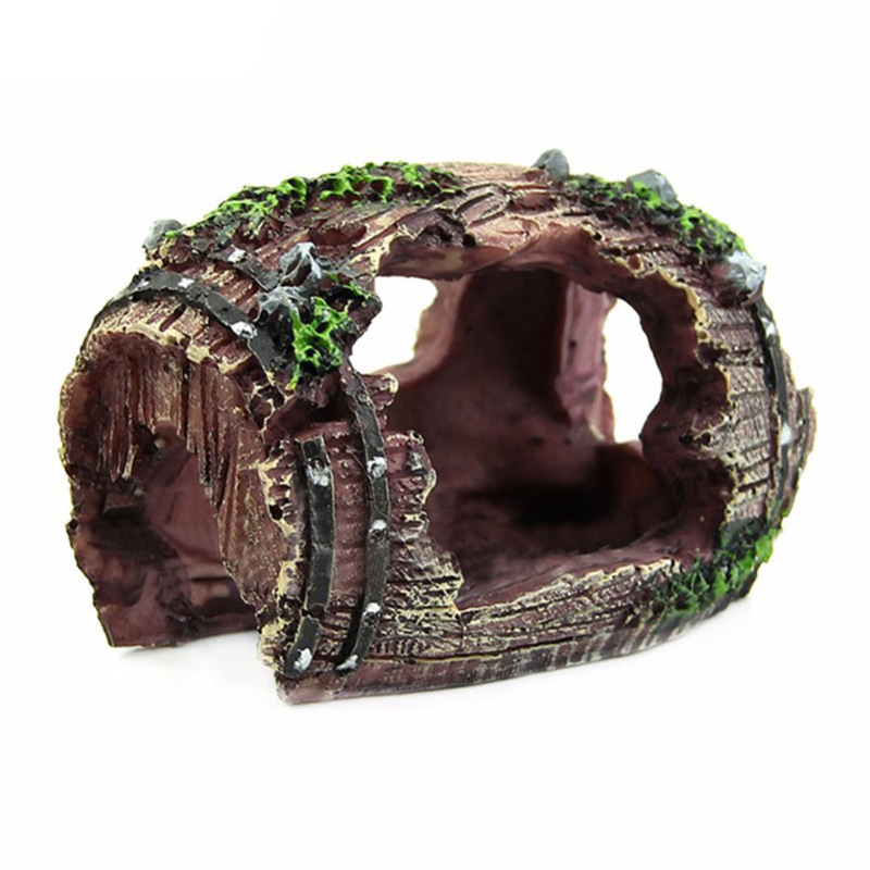 Marine Aquarium For Sale - Aquário barril artificial caverna resina ornamentos