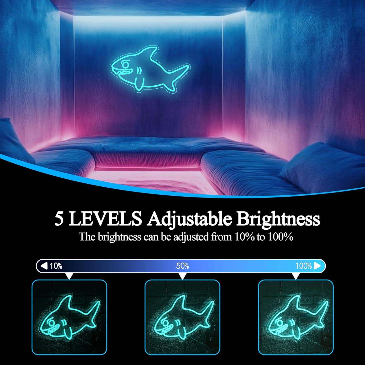 Luminária de Neon Tubarão USB  - Marine Zoo avaliação e preço