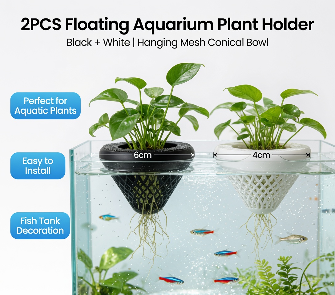 Suporte Flutuante para Plantas - Marine Aquarium For Sale avaliação e preço