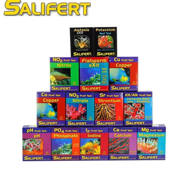 Salifert kit ca cálcio cu i2 k - Marine Test Kit avaliação e preço